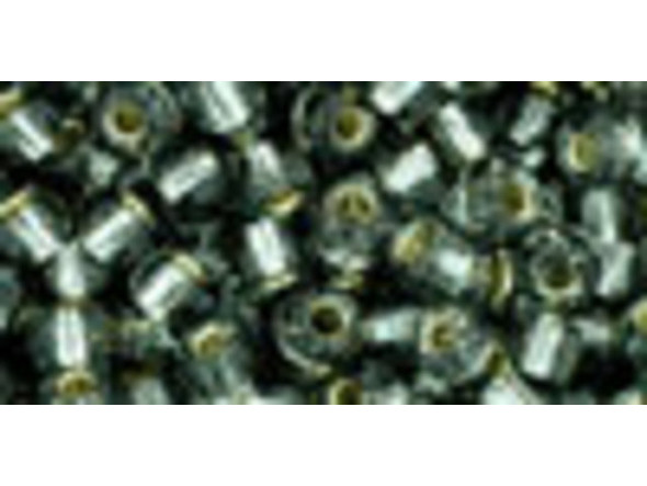 TOHO Glass Seed Bead, Size 6, Silver-Lined Gray (Tube)