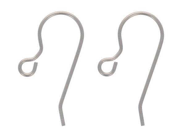 Earring Hooks, French Wire 25mm, Stainless Steel (144 Pieces) 