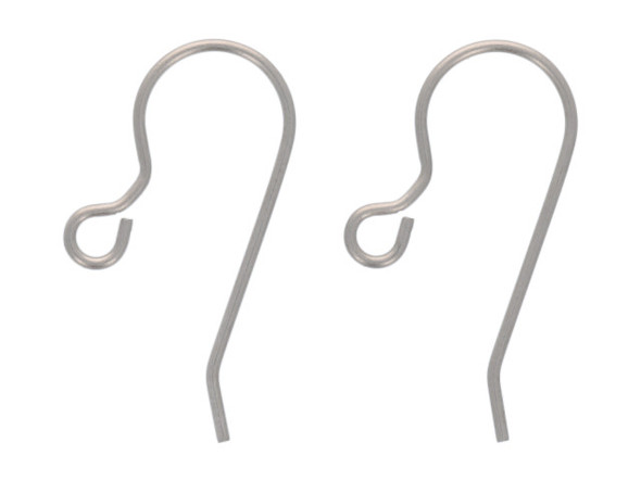 34-840-03-0 Titanium French Hook Earring Wires, Plain - Rings & Things