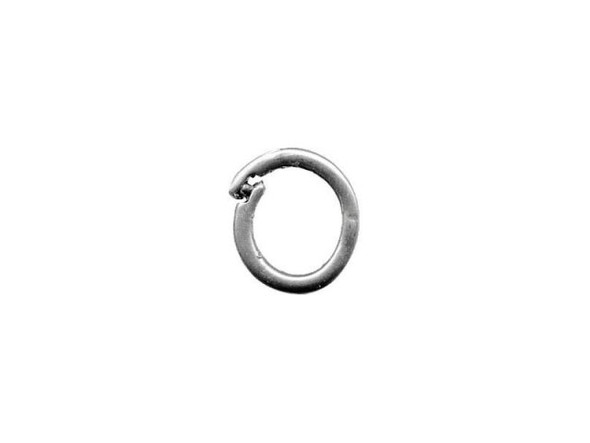 JBB Findings Antiqued Silver Plated Jump Ring, Locking, Round (10 Pieces)