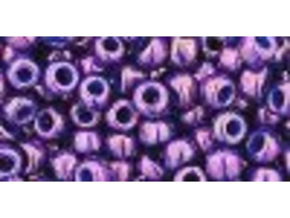 TOHO Glass Seed Bead, Size 6, Higher-Metallic Grape (Tube)