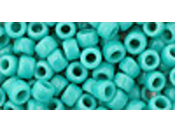 TOHO Glass Seed Bead, Size 6, Opaque Turquoise (Tube)