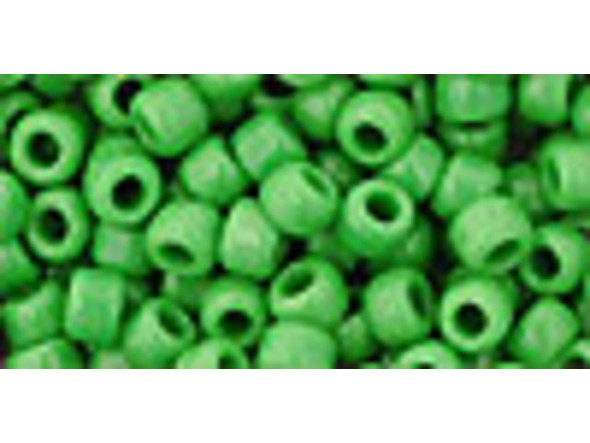 TOHO Glass Seed Bead, Size 6, Opaque Mint Green (Tube)