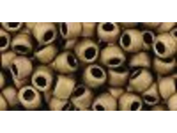 TOHO Glass Seed Bead, Size 6, Matte-Color Dk Copper (Tube)