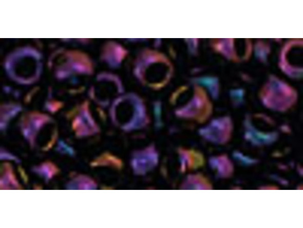 TOHO Glass Seed Bead, Size 6, Metallic Iris - Purple (Tube)
