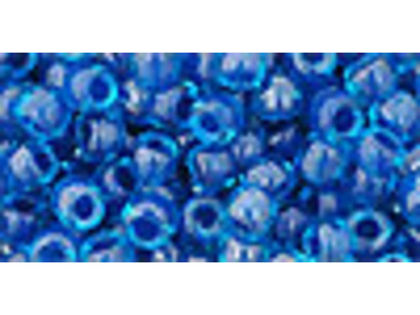 TOHO Glass Seed Bead, Size 6, Inside-Color Aqua/Capri-Lined (Tube)