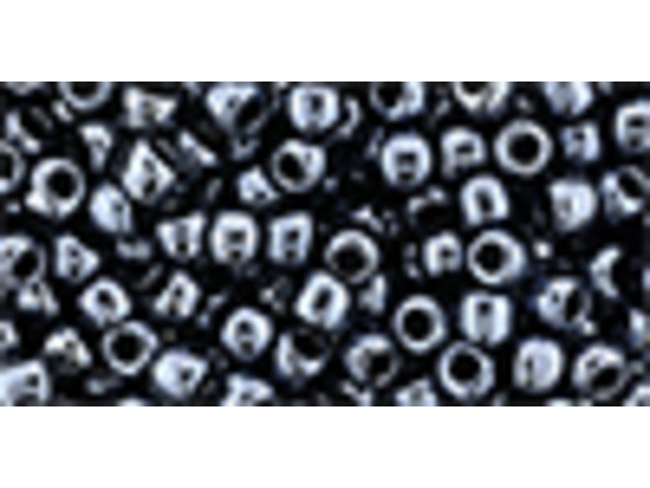 TOHO Glass Seed Bead, Size 6, Metallic Hematite (Tube)