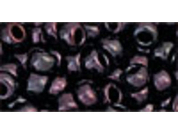 TOHO Glass Seed Bead, Size 6, Metallic Amethyst Gun Metal (Tube)