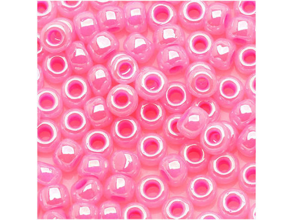 TOHO Glass Seed Bead, Size 6, Ceylon Hot Pink (Tube)
