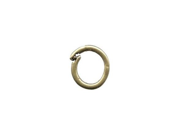 JBB Findings Antiqued Brass Plated Jump Ring, Locking, Round (10 Pieces)