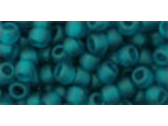 TOHO Glass Seed Bead, Size 6, Transparent-Frosted Teal (Tube)