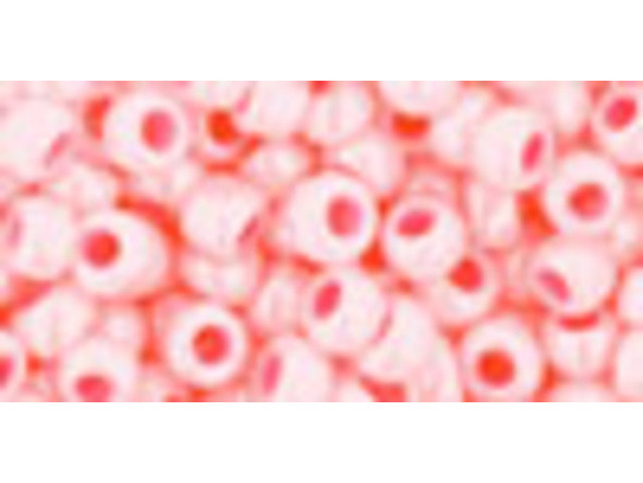 TOHO Glass Seed Bead, Size 6, Opaque-Pastel Peach Blossom (Tube)