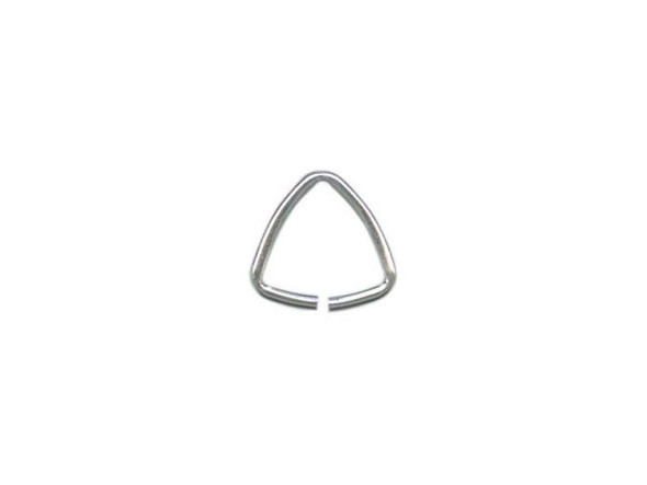 White Plated Triangle Bail, Medium (ounce)