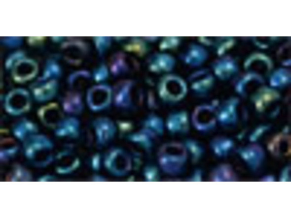 TOHO Glass Seed Bead, Size 6, Metallic Nebula (Tube)