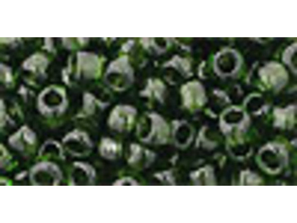 TOHO Glass Seed Bead, Size 6, Transparent Olivine (Tube)