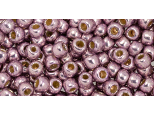 The uniform size and shape of Toho seed beads make them an excellent choice for beadwork and consistently-sized spacers.Toho seed beads are usually colorfast; however, galvanized and silver-lined  beads may fade over time. Protect them from bleach, excessive friction and direct sunlight to keep them looking like new. Seed Bead Facts What are seed beads? Popular, tiny glass beads commonly used for weaving and embellishment.How are they made? Glass is pulled or drawn using a hollow tube, and then   the glass is cut in small pieces. They are sometimes reheated to round   the ends.What's that funny little zero? That zero refers to   the number of aughts, which is a unit used to indicate the size of   small beads. The scale is inverted, so larger numbers of aughts   correspond to smaller beads (i.e. the bigger the number, the smaller   the bead). Size 11 would be 00000000000, but since that takes up too much   room, it is abbreviated to 110.  See Related Products links (below) for similar items and additional jewelry-making supplies that are often used with this item. 