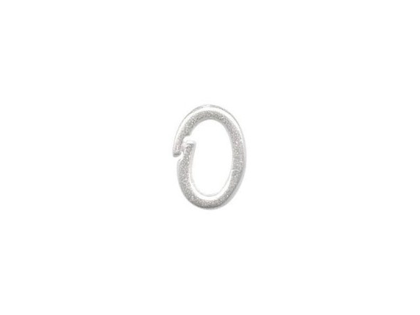 JBB Findings Silver Plated Jump Ring, Locking, Oval (10 Pieces)