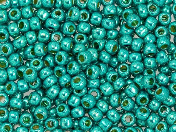 The uniform size and shape of Toho seed beads make them an excellent choice for beadwork and consistently-sized spacers.Toho seed beads are usually colorfast; however, galvanized and silver-lined  beads may fade over time. Protect them from bleach, excessive friction and direct sunlight to keep them looking like new. Seed Bead Facts What are seed beads? Popular, tiny glass beads commonly used for weaving and embellishment.How are they made? Glass is pulled or drawn using a hollow tube, and then   the glass is cut in small pieces. They are sometimes reheated to round   the ends.What's that funny little zero? That zero refers to   the number of aughts, which is a unit used to indicate the size of   small beads. The scale is inverted, so larger numbers of aughts   correspond to smaller beads (i.e. the bigger the number, the smaller   the bead). Size 11 would be 00000000000, but since that takes up too much   room, it is abbreviated to 110.  See Related Products links (below) for similar items and additional jewelry-making supplies that are often used with this item. 