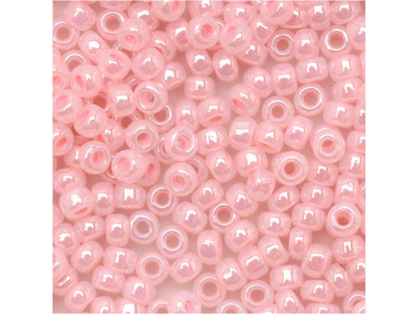 TOHO Glass Seed Bead, Size 8, 3mm, Ceylon Innocent Pink (Tube)