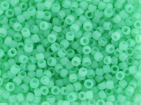 The uniform size and shape of Toho seed beads make them an excellent choice for beadwork and consistently-sized spacers.Toho seed beads are usually colorfast; however, galvanized and silver-lined  beads may fade over time. Protect them from bleach, excessive friction and direct sunlight to keep them looking like new. Seed Bead Facts What are seed beads? Popular, tiny glass beads commonly used for weaving and embellishment.How are they made? Glass is pulled or drawn using a hollow tube, and then   the glass is cut in small pieces. They are sometimes reheated to round   the ends.What's that funny little zero? That zero refers to   the number of aughts, which is a unit used to indicate the size of   small beads. The scale is inverted, so larger numbers of aughts   correspond to smaller beads (i.e. the bigger the number, the smaller   the bead). Size 11 would be 00000000000, but since that takes up too much   room, it is abbreviated to 110.  See Related Products links (below) for similar items and additional jewelry-making supplies that are often used with this item. 