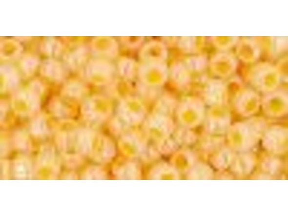 TOHO Glass Seed Bead, Size 8, 3mm, Ceylon Peach Cobbler (Tube)