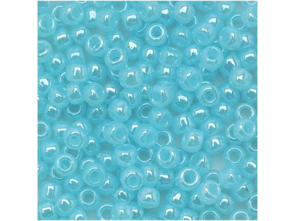 TOHO Glass Seed Bead, Size 8, 3mm, Ceylon Aqua (Tube)