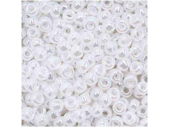 TOHO Glass Seed Bead, Size 8, 3mm, Ceylon Snowflake (Tube)