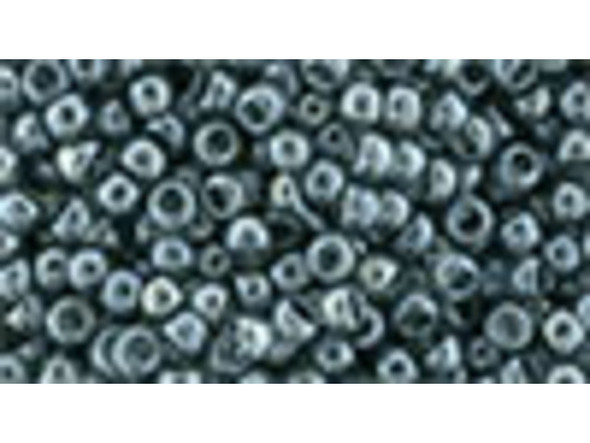 TOHO Glass Seed Bead, Size 8, 3mm, Transparent Gray Luster (Tube)