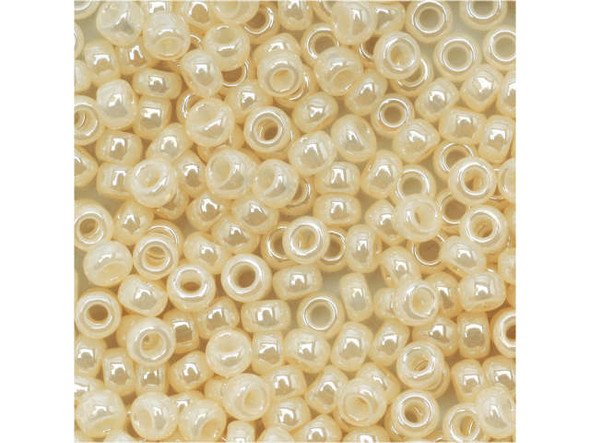 TOHO Glass Seed Bead, Size 8, 3mm, Ceylon Lt Ivory (Tube)