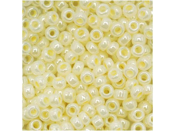 TOHO Glass Seed Bead, Size 8, 3mm, Ceylon Banana Cream (Tube)