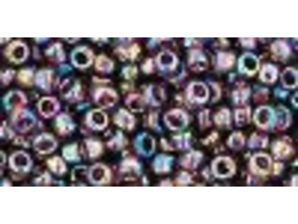 TOHO Glass Seed Bead, Size 8, 3mm, Transparent Rainbow Amethyst (Tube)