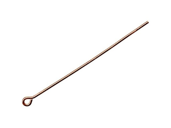 Raw Copper Eye Pin, 2", Heavy (100 Pieces)