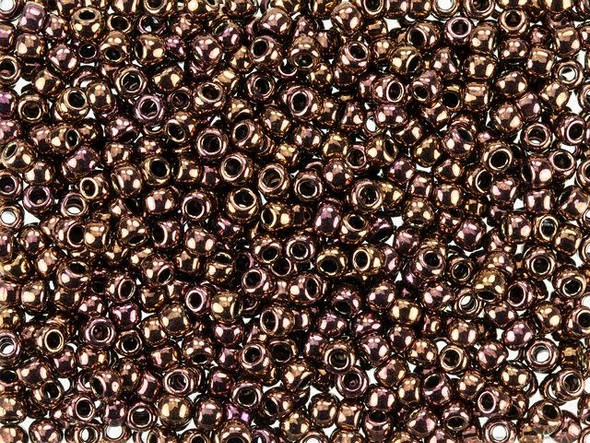 TOHO Glass Seed Bead, Size 8, 3mm, Olympic Bronze (Tube)