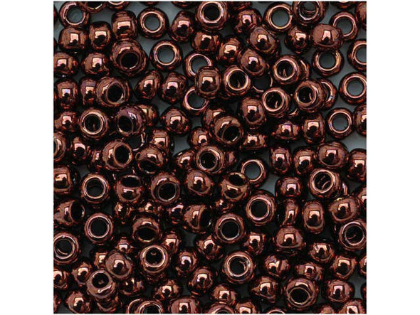 TOHO Glass Seed Bead, Size 8, 3mm, Dk Bronze (Tube)