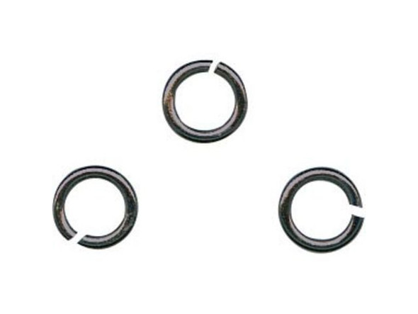 Gunmetal Jump Ring, Round, 3mm (ounce)