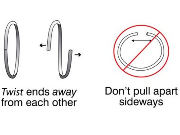 HINT    When you open and close jump rings, twist ends instead of  "ovaling" them. This keeps their round shape better, which makes  them easier to close neatly.     See Related Products links (below) for similar items and additional jewelry-making supplies that are often used with this item.