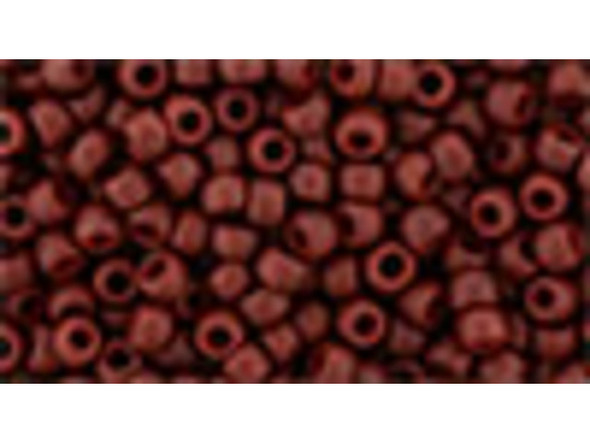 TOHO Glass Seed Bead, Size 8, 3mm, Semi Glazed - Dk Red (Tube)