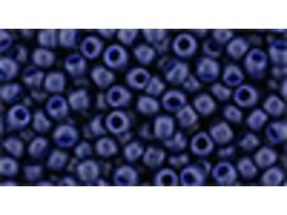 TOHO Glass Seed Bead, Size 8, 3mm, Semi Glazed - Navy Blue (Tube)