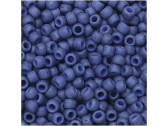 TOHO Glass Seed Bead, Size 8, 3mm, Semi Glazed - Soft Blue (Tube)