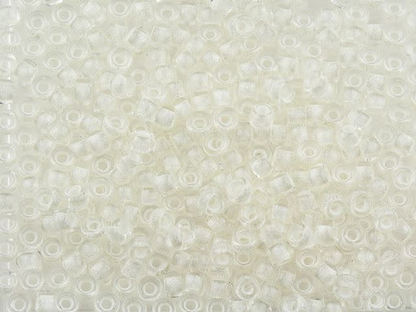 TOHO Glass Seed Bead, Size 8, 3mm, Reflection - White (Tube)