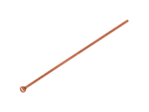 Copper Plated Ball End Head Pin, Standard, 1.5" (hundred)