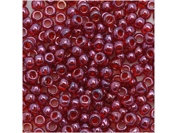 TOHO Glass Seed Bead, Size 8, 3mm, Gold-Lustered Raspberry (Tube)