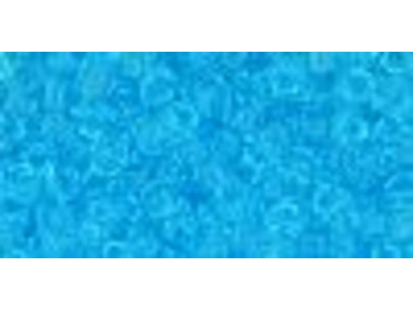 TOHO Glass Seed Bead, Size 8, 3mm, Transparent Aquamarine (Tube)