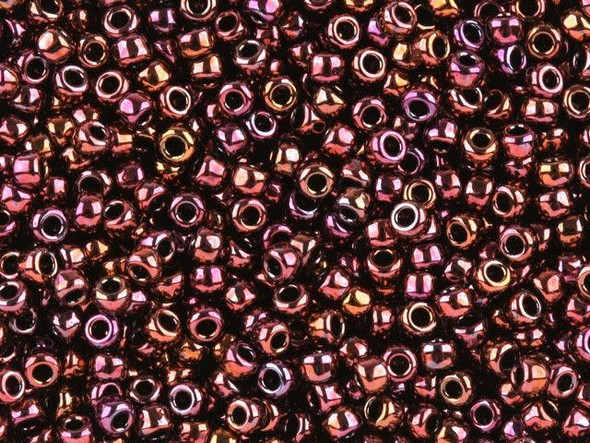 The uniform size and shape of Toho seed beads make them an excellent choice for beadwork and consistently-sized spacers.Toho seed beads are usually colorfast; however, galvanized and silver-lined  beads may fade over time. Protect them from bleach, excessive friction and direct sunlight to keep them looking like new. Seed Bead Facts What are seed beads? Popular, tiny glass beads commonly used for weaving and embellishment.How are they made? Glass is pulled or drawn using a hollow tube, and then   the glass is cut in small pieces. They are sometimes reheated to round   the ends.What's that funny little zero? That zero refers to   the number of aughts, which is a unit used to indicate the size of   small beads. The scale is inverted, so larger numbers of aughts   correspond to smaller beads (i.e. the bigger the number, the smaller   the bead). Size 11 would be 00000000000, but since that takes up too much   room, it is abbreviated to 110.  See Related Products links (below) for similar items and additional jewelry-making supplies that are often used with this item. 