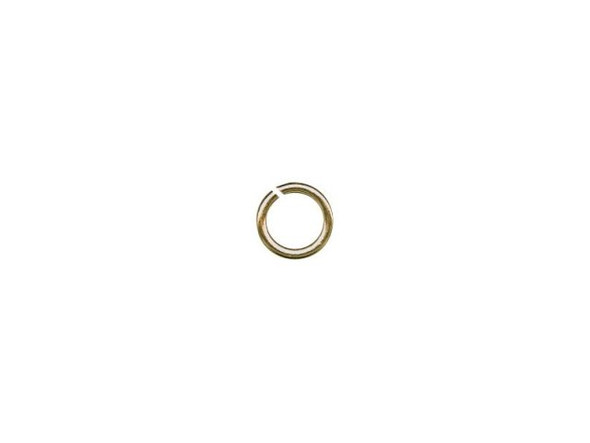 Antiqued Brass Plated Jump Ring, Round, 4mm (ounce)