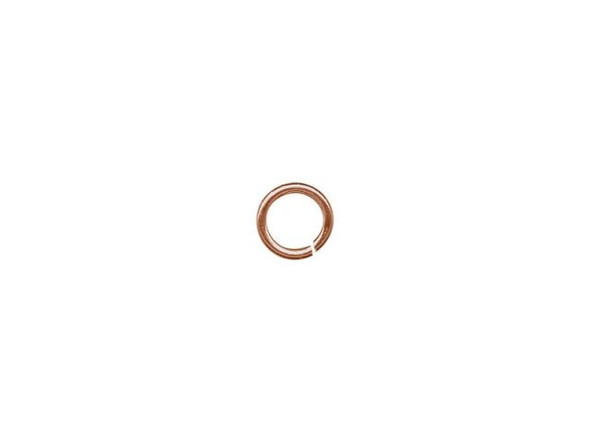 Antiqued Copper Plated Jump Ring, Round, 4mm (Pack)