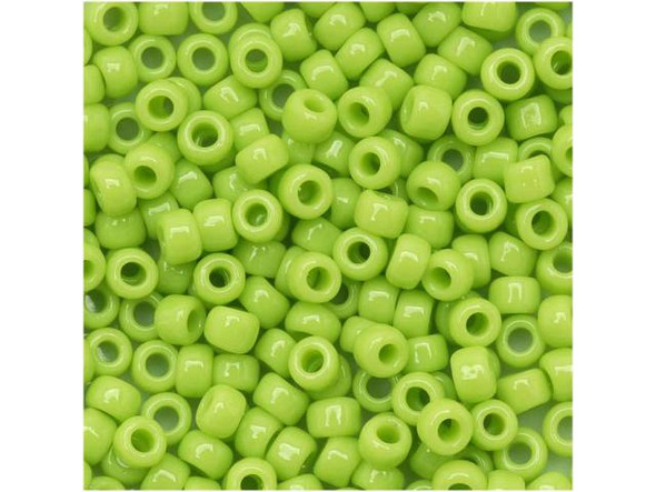 TOHO Glass Seed Bead, Size 8, 3mm, Opaque Sour Apple (Tube)