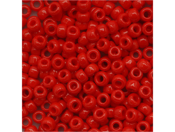 TOHO Glass Seed Bead, Size 8, 3mm, Opaque Cherry (Tube)