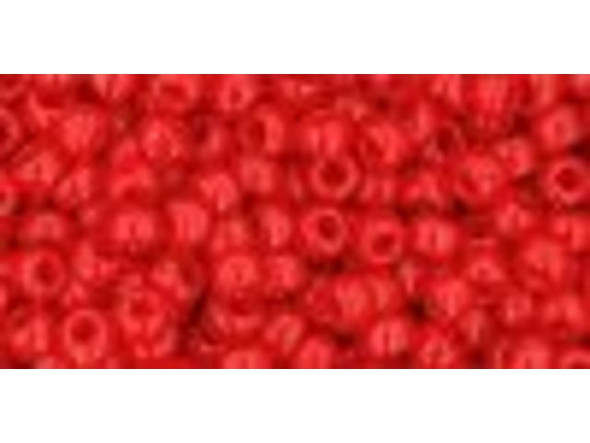 TOHO Glass Seed Bead, Size 8, 3mm, Opaque Cherry (Tube)