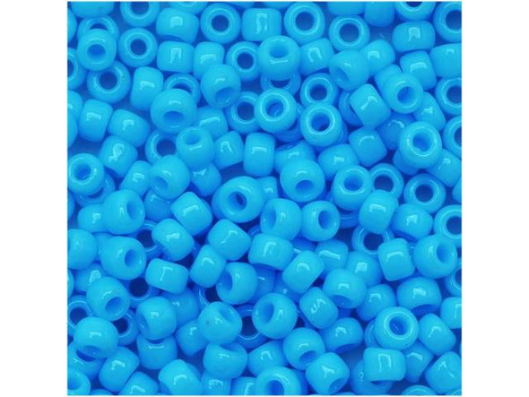 TOHO Glass Seed Bead, Size 8, 3mm, Opaque Blue Turquoise (Tube)